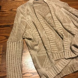 Comfortable beige knit cardigan